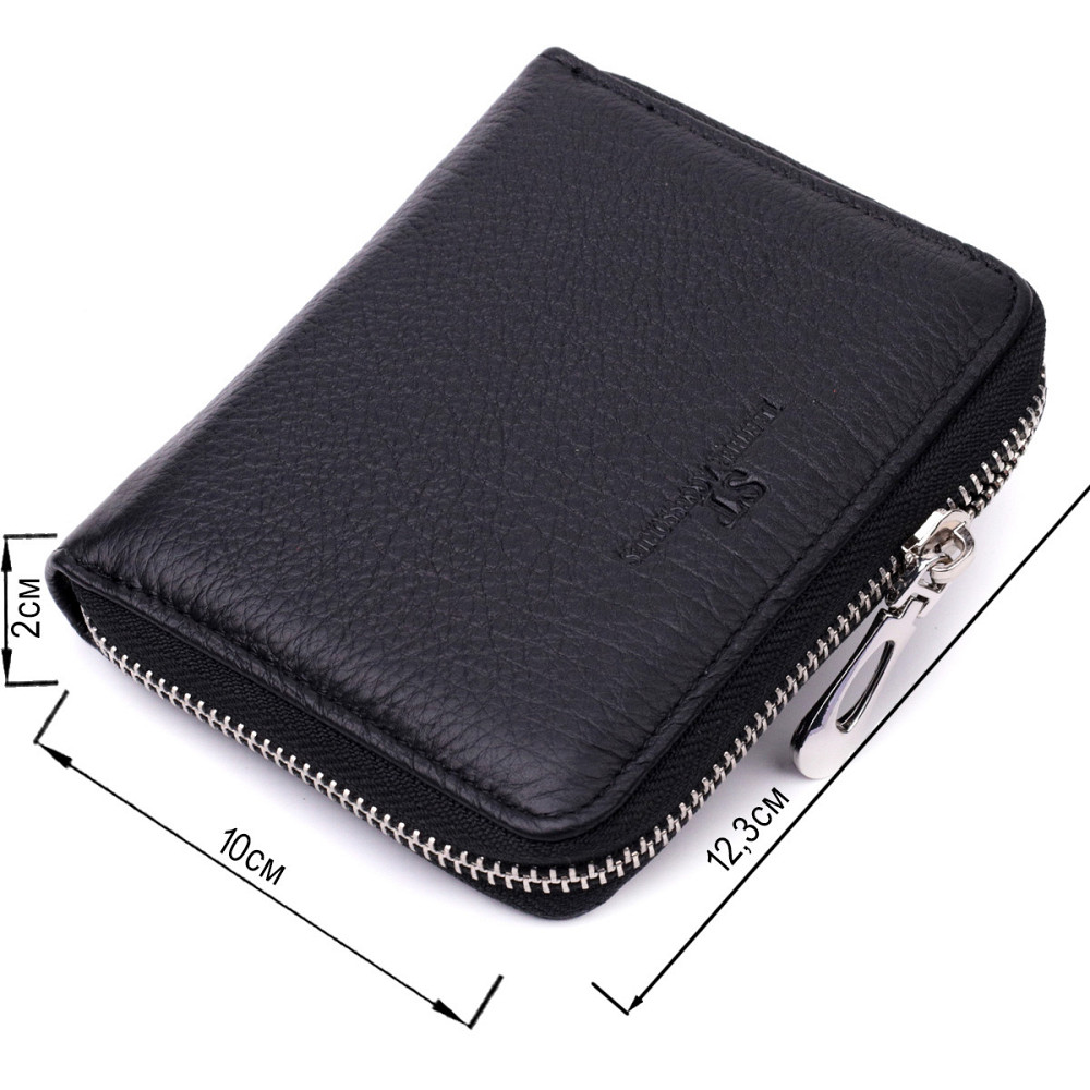 Женский отменный кошелек из натуральной кожи Черный (ST Leather) Киев - изображение 7