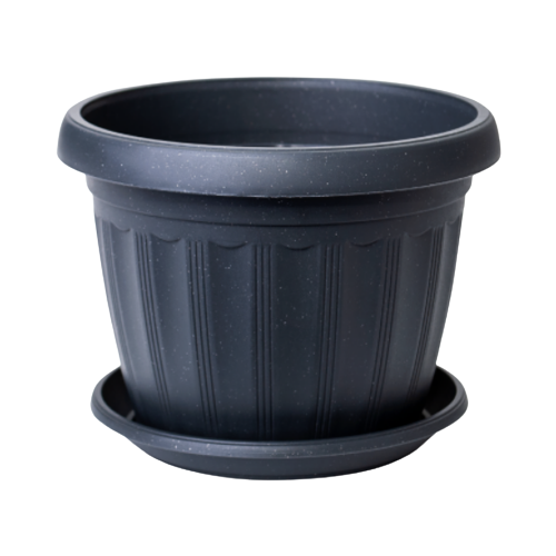 Вазон Терра з підставкою 12*9см граніт Алеана Житомир - фото 1