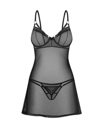 Сорочка Obsessive Euridia chemise & tanga M/L Львів