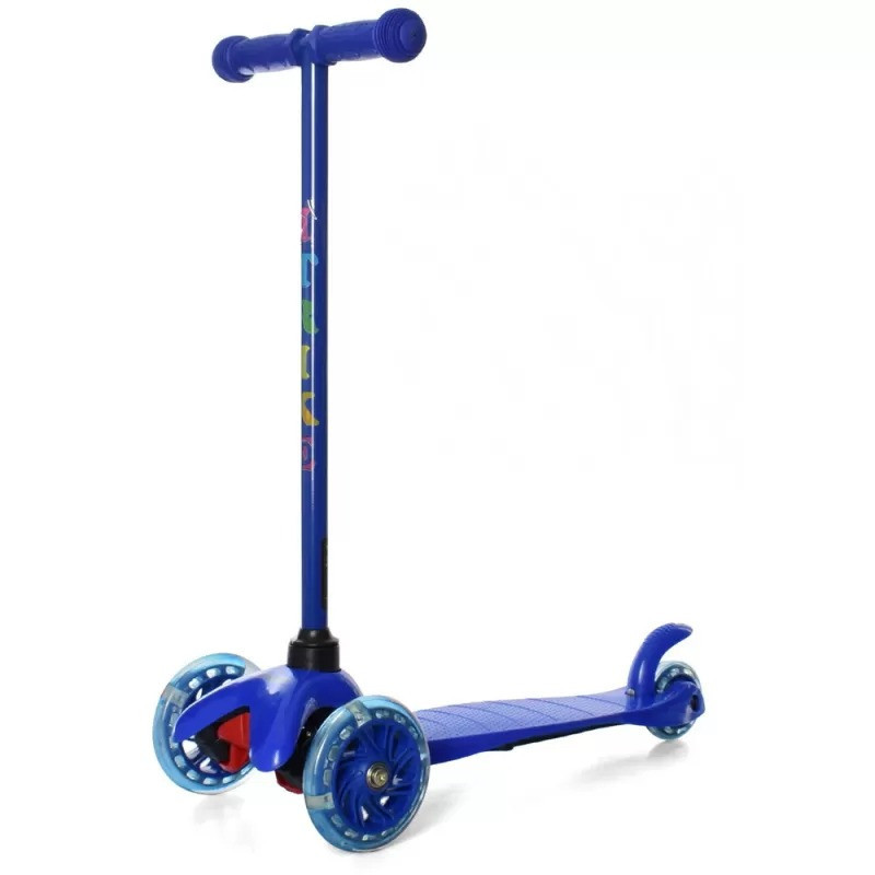 Самокат детский трехколесный iTrike Mini BB 3-013-5-DBL со светящимися колесами, Синий Каменец-Подольский - изображение 6