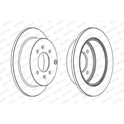 Гальмівний диск FERODO DDF1448 Вінниця - фото 1