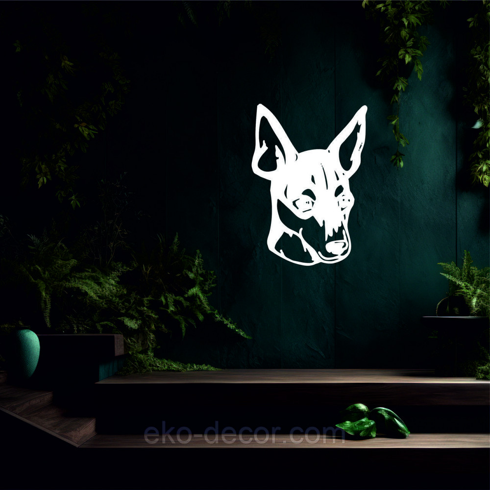 Декоративне настінне Панно «Фокстер'єр», Декор на стіну 70*59 см, Білий Київ - фото 6