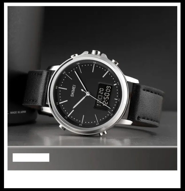 Чоловічий спортивний наручний годинник Skmei 1652 (Сріблясті з чорним) Вінниця - фото 6