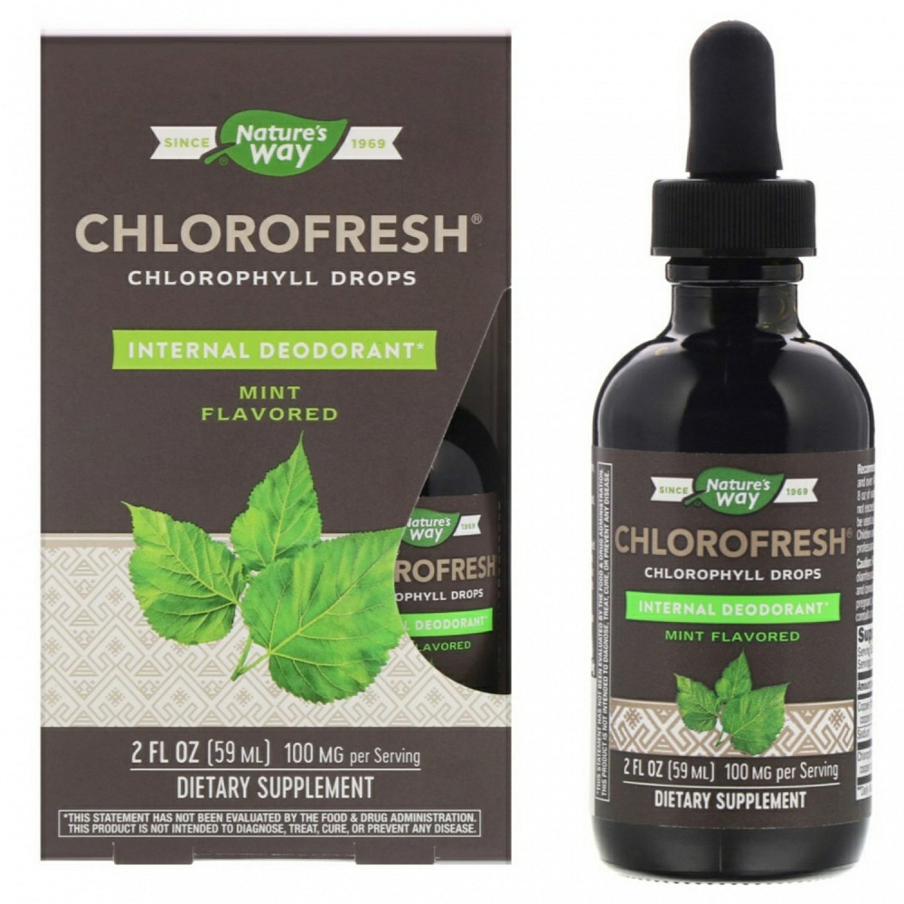 Хлорофил Nature's Way Chlorofresh Chlorophyll Drops 59 ml (Mint) Луцк - изображение 1