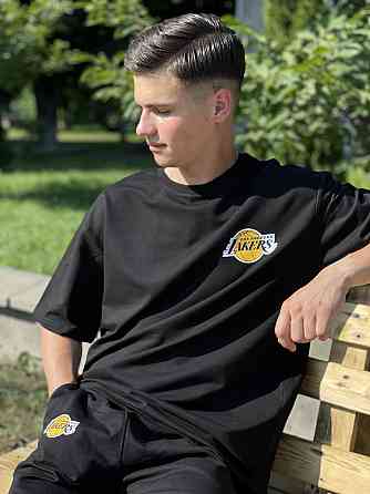 Костюм комплект Oversize літній Unisex  - Lakers (шорти + футболка) Чернівці