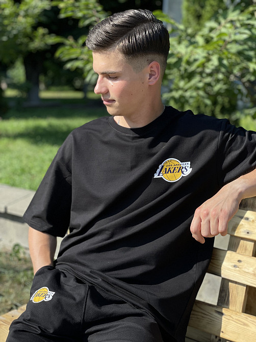 Костюм комплект Oversize літній Unisex  - Lakers (шорти + футболка) Чернівці - фото 3