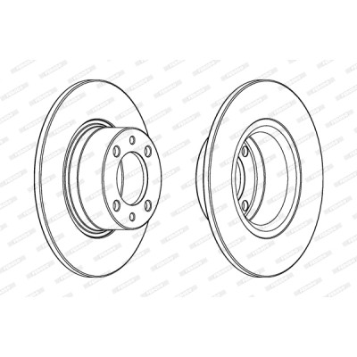 Гальмівний диск FERODO DDF1035 Вінниця - фото 1