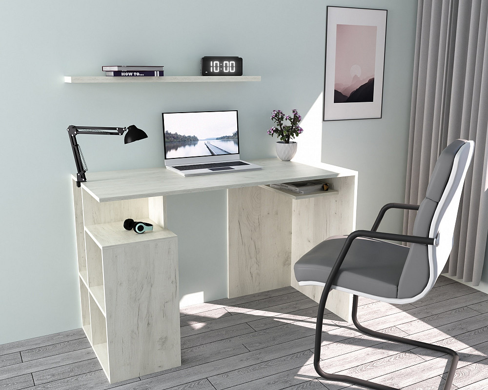 Стіл письмовий СП-1 №1, Дуб Крафт Білий, 1200/550/760 Львів - фото 2