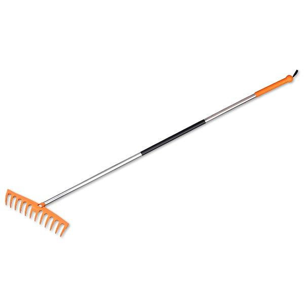 Граблі пластикові 12 еластичних зубців, алюмінієвий держак, TQ-G12TA Київ - фото 1