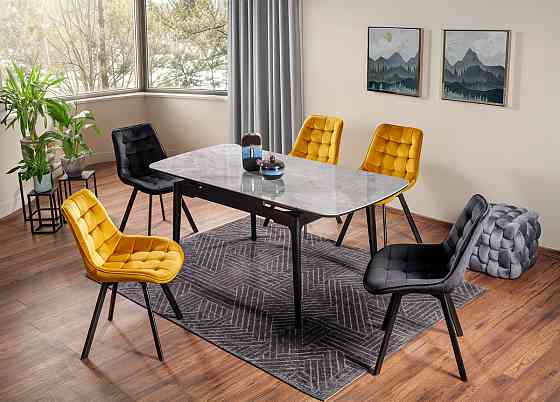 Стілець MONTI VELVET чорний каркас/чорний BL.19 Київ