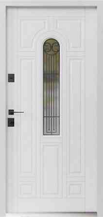 Двері вхідні SARMAK Елегант термо Лучія дерев'яна панель ArWood RAL 7016 960х2040 мм Київ