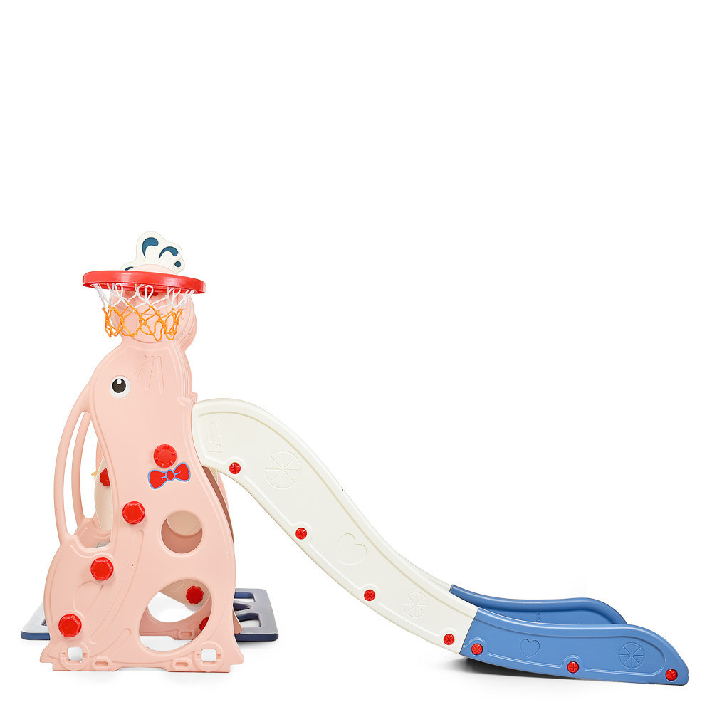 Дитячий ігровий комплекс Bambi 3в1 (гірка гойдалка баскетбол) (WM19020-8) для дітей Київ - фото 2