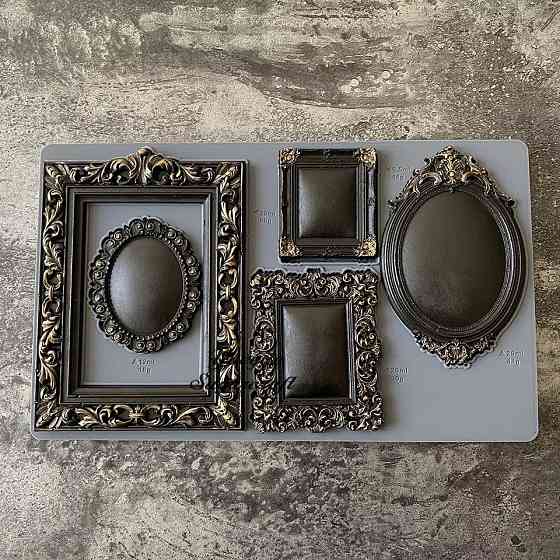 Молд силиконовый Рамки 25 на 15 см серый Киев