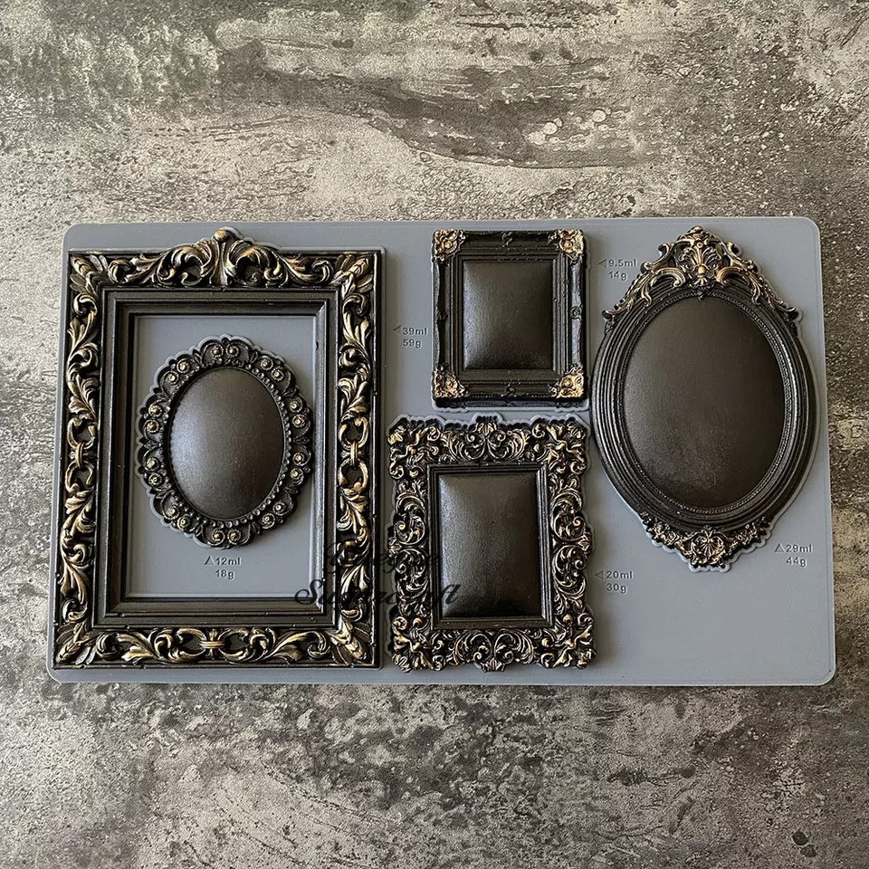 Молд силиконовый Рамки 25 на 15 см серый Киев - изображение 3