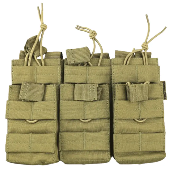 Тактический тройной подсумок для магазинов DUO Kombat Tactical M16/M4/AK Койот Винница