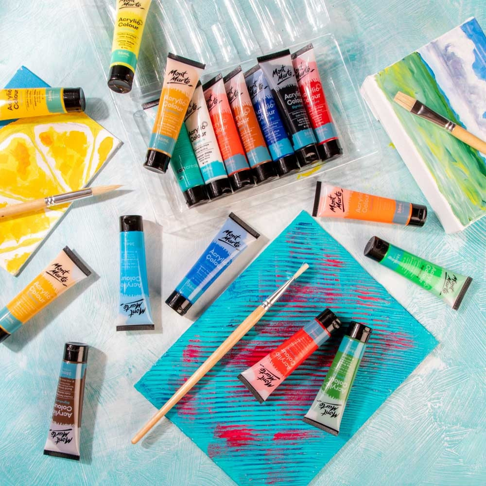 Краски акриловые для рисования Mont Marte Acrylic Colour Paint Set Signature 18pc x 36ml Разные цвета Каменец-Подольский - изображение 10