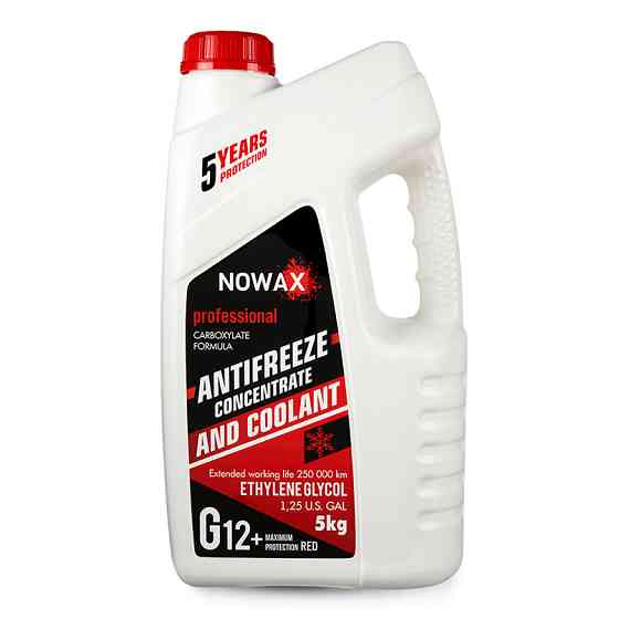 Антифриз Nowax Red G12 червоний концентрат 5кг Львів