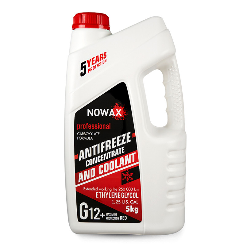 Антифриз Nowax Red G12 червоний концентрат 5кг Львів - фото 1