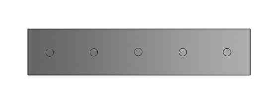 Розумний сенсорний ZigBee вимикач 5 сенсорів (1-1-1-1-1) Livolo сірий скло (VL-C705Z-15) Коломыя