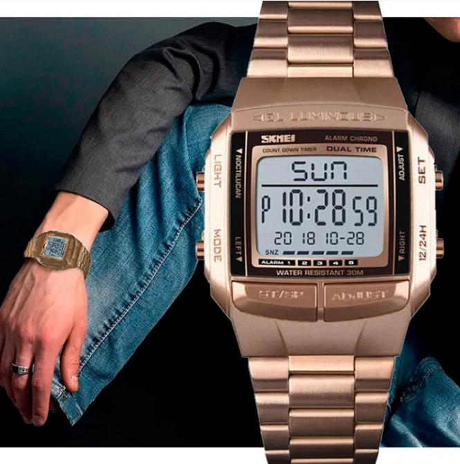 Спортивний годинник Skmei Illuminator Рожевий Київ - фото 8