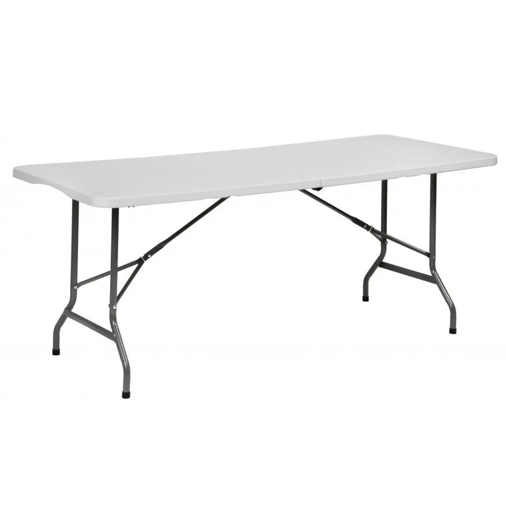 Стіл розкладний туристичний для пікніка Bonro BS 244 см білий Київ - фото 1