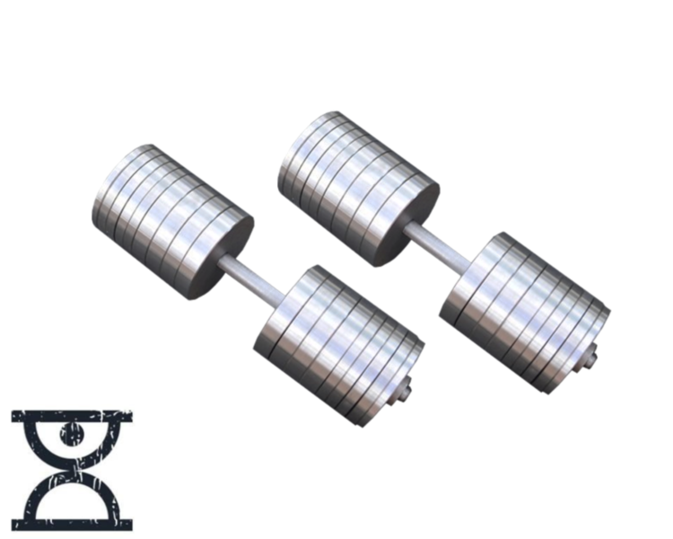 Гантели наборные 2 по 70 кг Гантели, гири, штанги и диски металлические без покрытия Киев - изображение 1