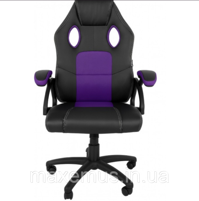 Компьютерное кресло с сетчатой спинкой YS-6056 мягкое офисное кресло для работы за ноутбуком фиолетовое Мостиска - изображение 3