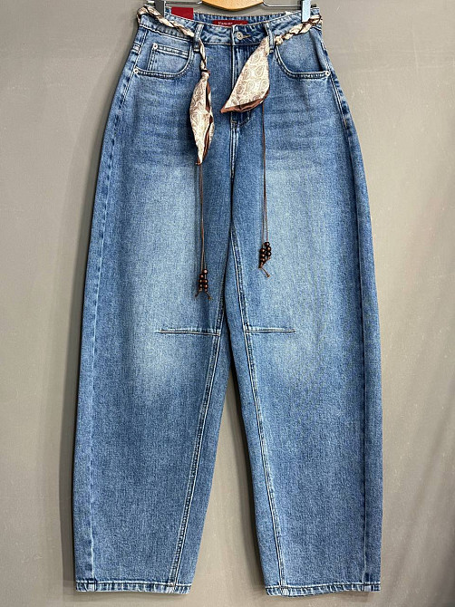 Джинсы женские Vanver 2008 skater jeans с поясом бананы синие, синий, 29, 29, 77 см, 110 см Киев - изображение 3