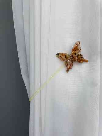 Магніти для штор і гардин Метелик Люсі набір 2 шт Теракотовий (81-170) Київ