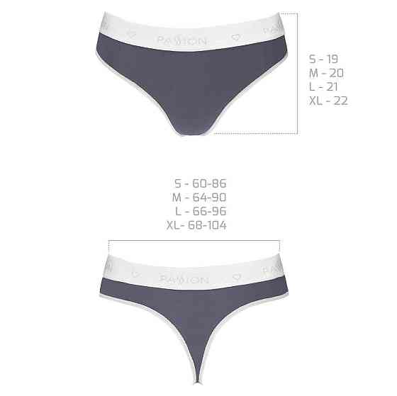 Спортивні трусики-стрінги Passion PS007 PANTIES dark grey, L Sex Aura Київ