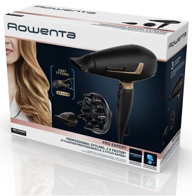 Фен Rowenta CV8840F0 Pro Expert ( чорний із золотистим ) Харьков - изображение 10