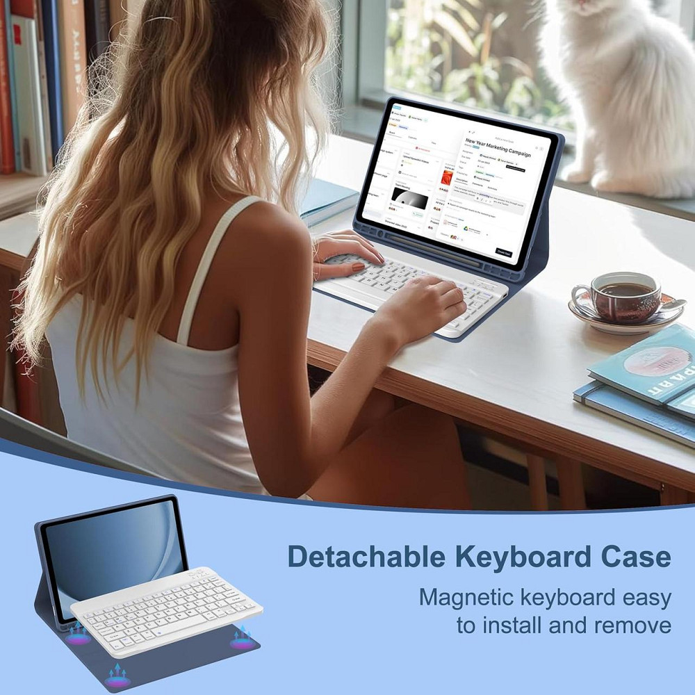 Чохол книжка Samsung Tab A9+ Plus X210 X215 11" клавіатура Одеса - фото 3