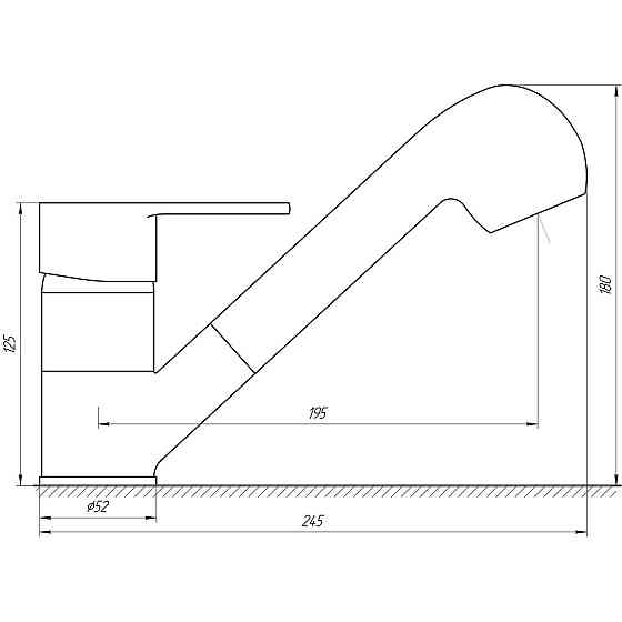 Смеситель для кухни Globus Lux QUEENSLAND GLQU-0107 Киев