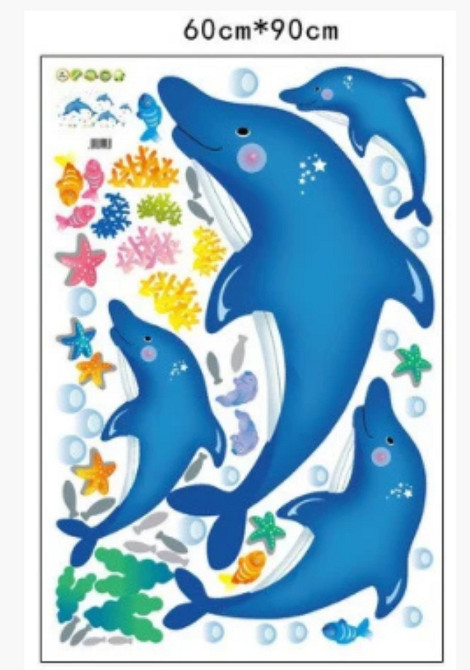 Наклейка интерьерная Дельфины Киев - изображение 3