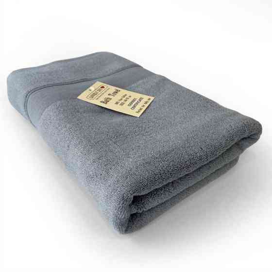 Рушник Махровий Банний (100% Бавовна) Lovely Svi в подарунковому пакеті розмір: 70 x 140 см Сірий (571022) Київ