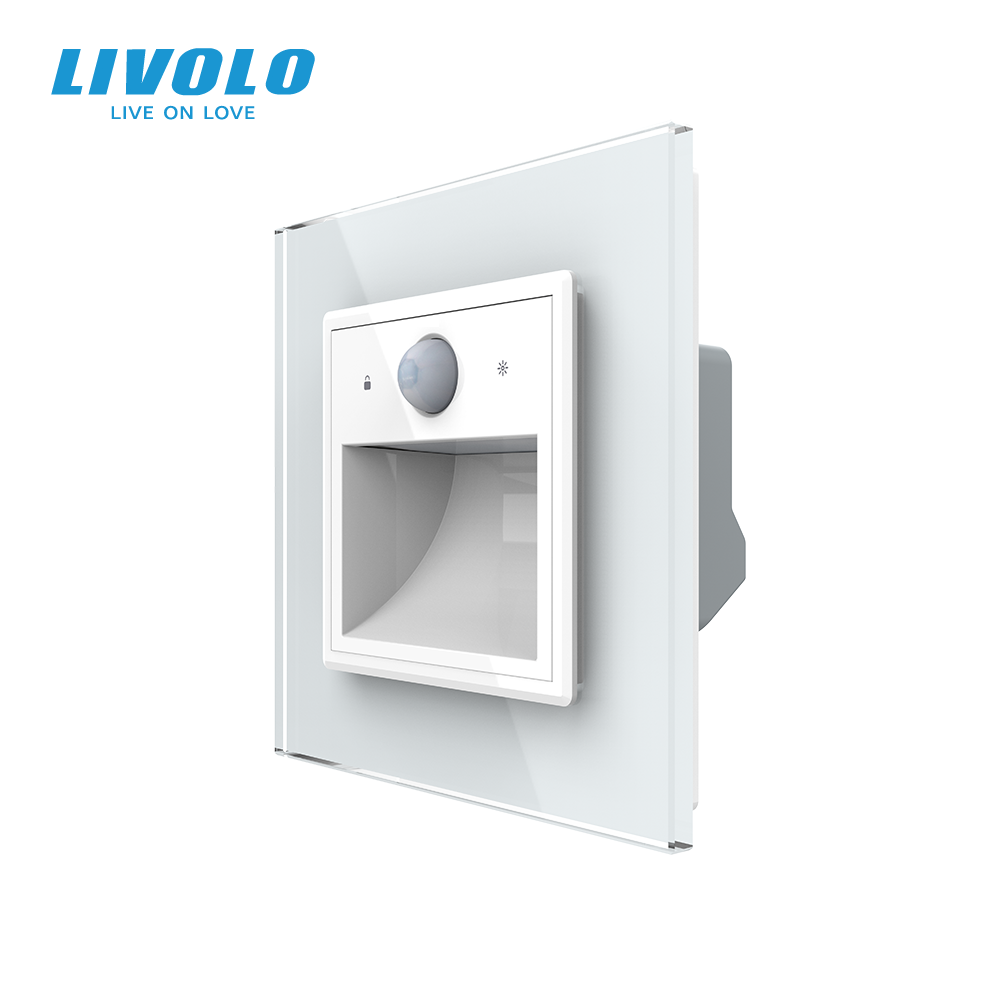 LIVOLO Прохідний світильник для сходів з датчиком руху, підсвітка підлоги LIVOLO білий матове с Коломыя - изображение 1