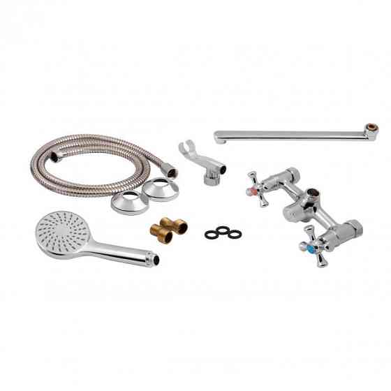 Змішувач для ванни Lidz (CRM) 75 21 140 New з душовим гарнітуром (LIDZCRM302114000) Київ