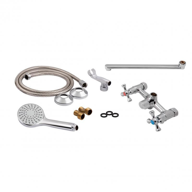 Змішувач для ванни Lidz (CRM) 75 21 140 New з душовим гарнітуром (LIDZCRM302114000) Київ - фото 5