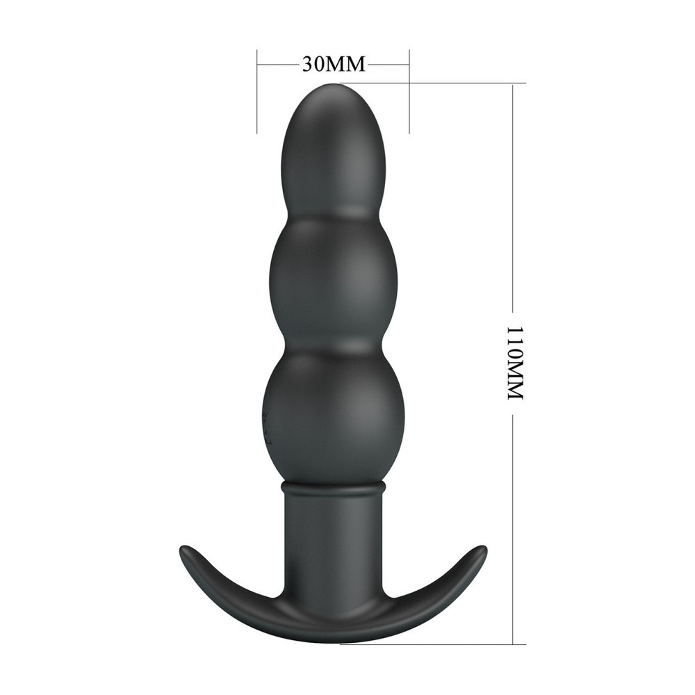 Анальний стимулятор з вібрацією PRETTY LOVE - Aeaeeas Vibrating Anal Plug, BI-040199 Sex Aura Київ - фото 7