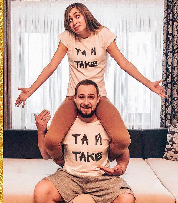 Парні футболки для хлопця та дівчини — 100% бавовна Чернівці - фото 1