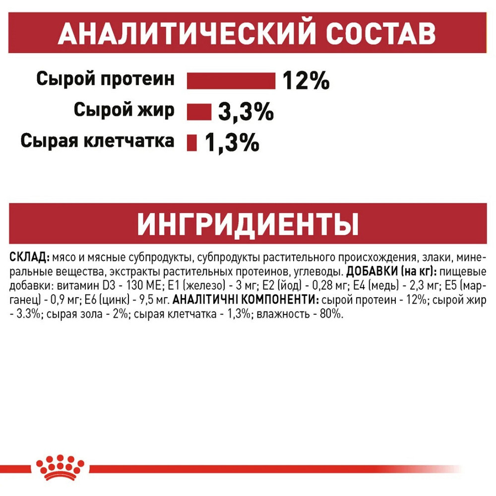 Royal Canin Instinctive Loaf 85г х 12 шт (Роял Канін Інстинктив) вологий корм для дорослих кішок від 12 місяців Запоріжжя - фото 8