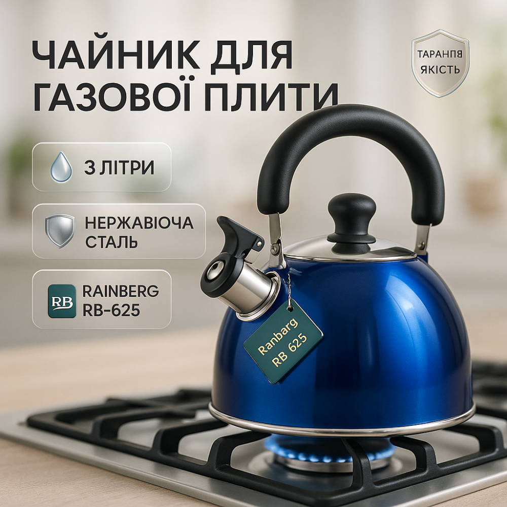 Качественный чайник из нержавеющей стали со свистком, Чайник для плиты со свистком для чая OS-95 Львов - изображение 10