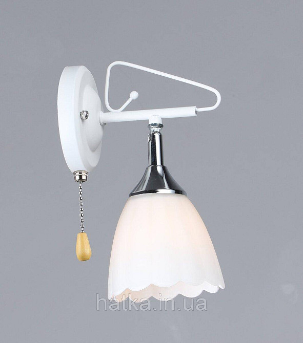 Настенное бра B N6684/1W Белый + Хром Киев - изображение 1