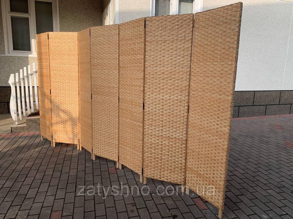 Ширма плетеная из лозы раздвежная Киев - изображение 10