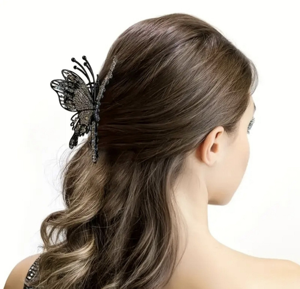 Шпилька-крабік для волосся "Метелик" Сміла - фото 3