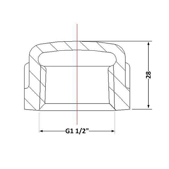 Заглушка чугунная 1