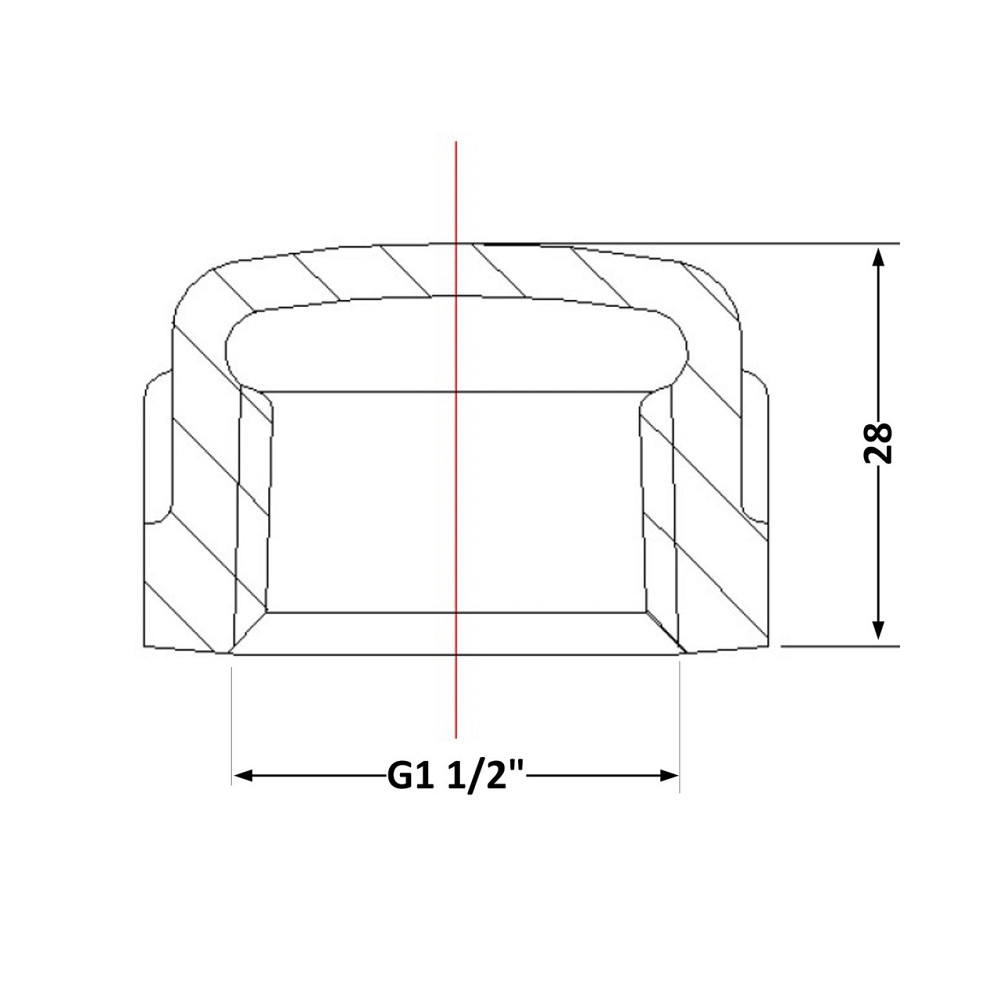 Заглушка чавунна 1/2 ВР Київ - фото 2