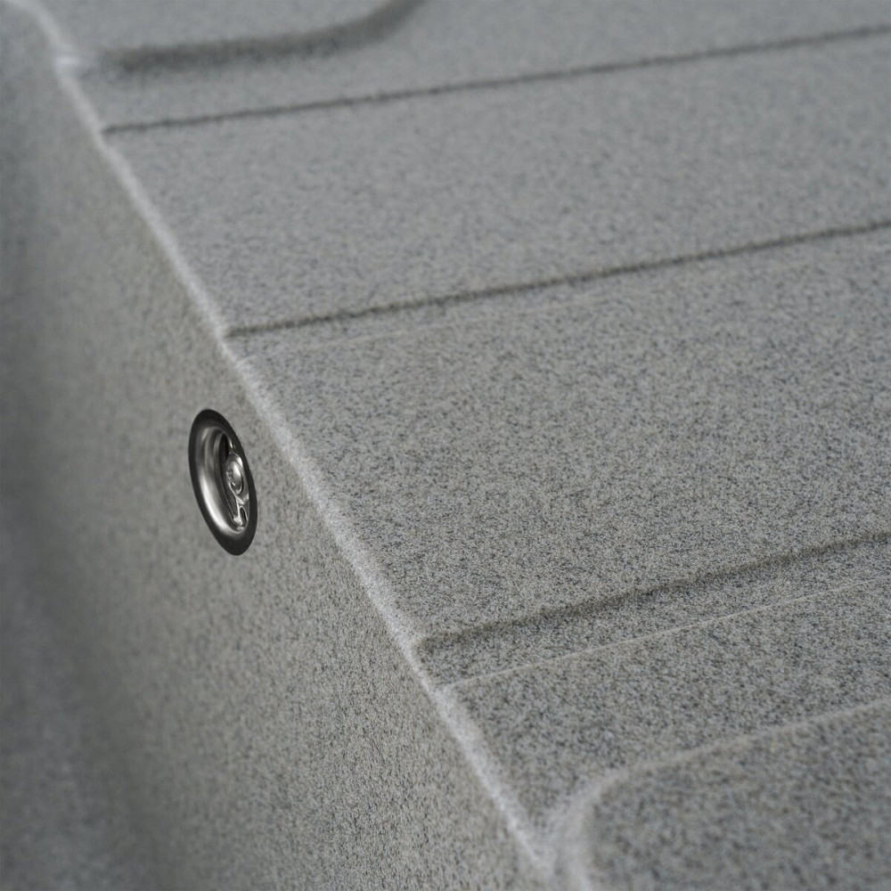 VALESO Гранітна мийка для кухні VALESO VERONA 7850 матова Сіра Коломия - фото 10