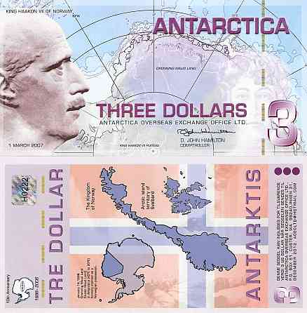 Антарктика / Antarctica 1 dollar 2011 UNC Полтава