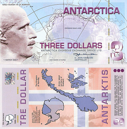 Антарктика / Antarctica 1 dollar 2011 UNC Полтава - фото 1